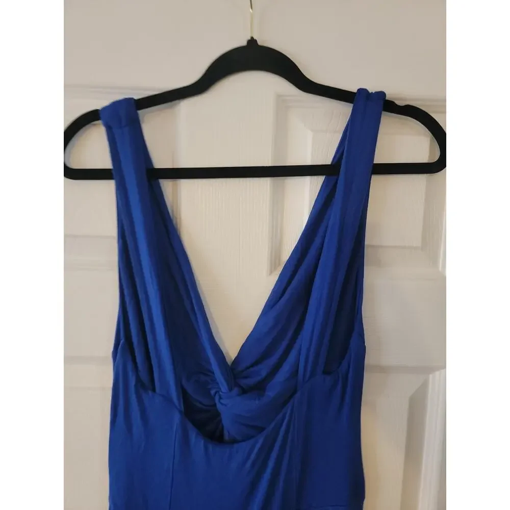 FREE PEOPLE Beach Jumpsuit SZ M Endless Summer Harlow Twist Knot Wide Leg Pant